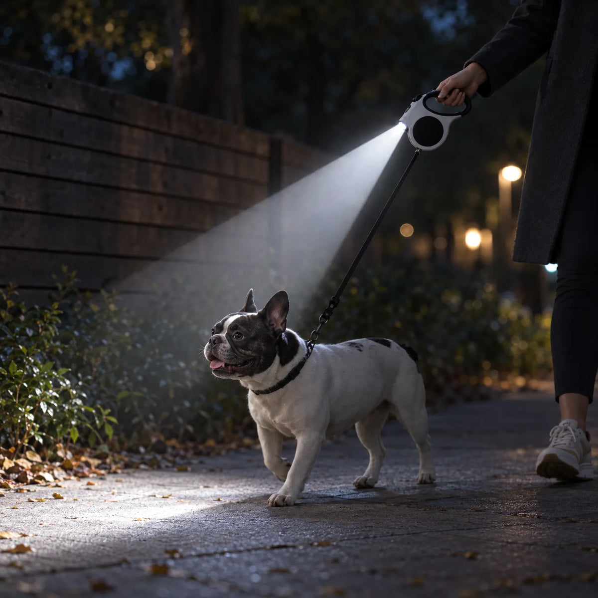 Einziehbare Rollleine Mit Integriertem Licht