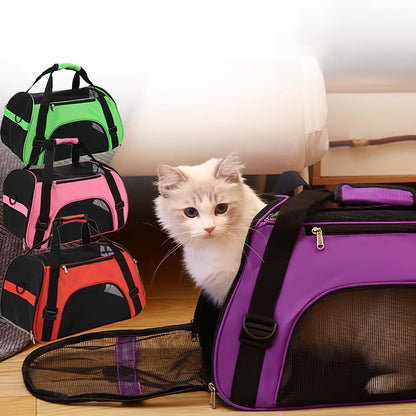 Faltbare katze transportbox mit atmungsaktivem Mesh und Reißverschluss | FeliPro