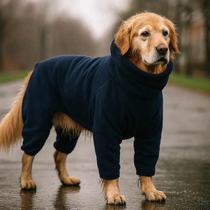 Fleece Hundeoverall für Winter Regen und Geräusche | Niklas