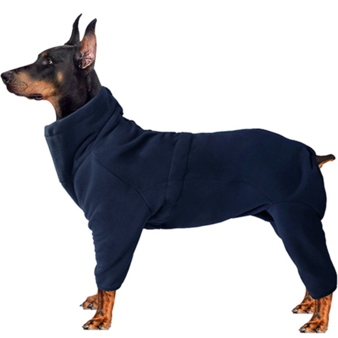 Fleece Hundeoverall für Winter Regen und Geräusche | Niklas