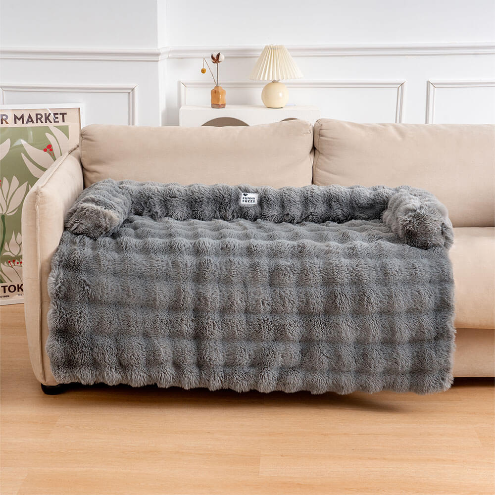 Nikolaus Weiches Hundebett mit Plüschbezug für das Sofa