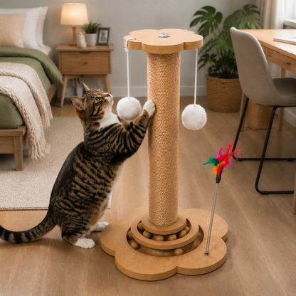 Fritzi | Interaktives Katzenspielzeug aus nachhaltigem Holz