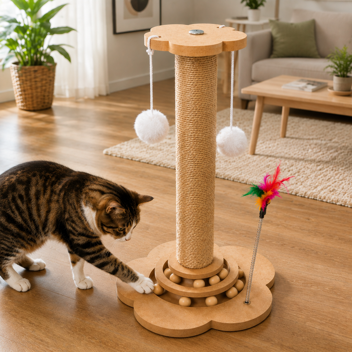Fritzi | Interaktives Katzenspielzeug aus nachhaltigem Holz
