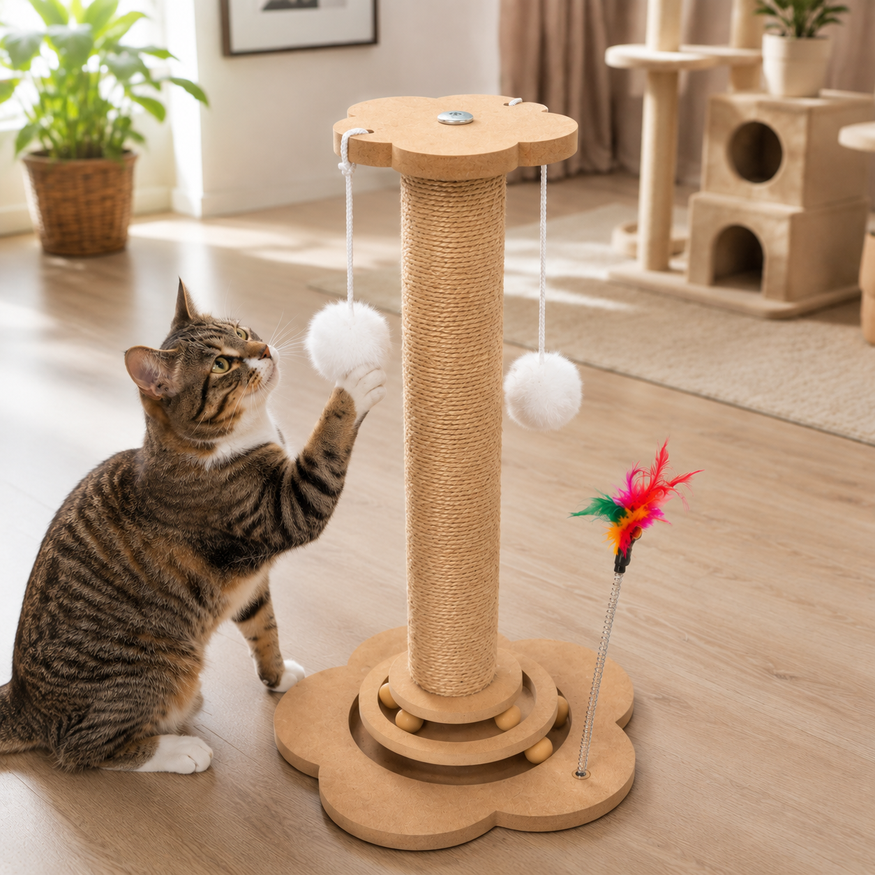 Fritzi | Interaktives Katzenspielzeug aus nachhaltigem Holz