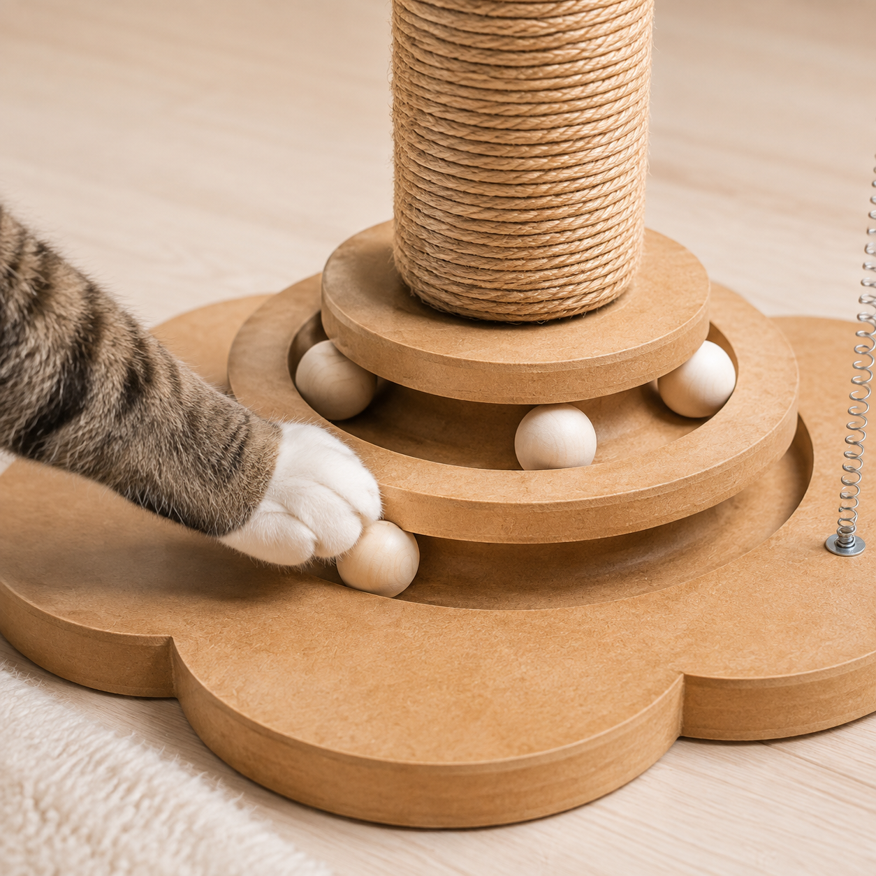 Fritzi | Interaktives Katzenspielzeug aus nachhaltigem Holz