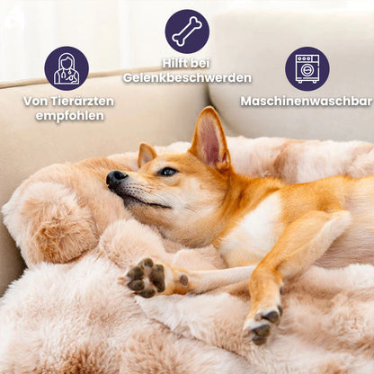 Nikolaus Weiches Hundebett mit Plüschbezug für das Sofa