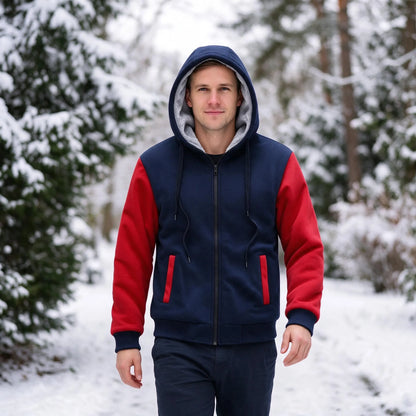 Gefütterte Winterjacke Mit Kapuze