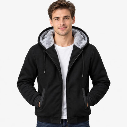 Gefütterte Winterjacke Mit Kapuze