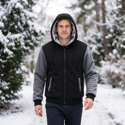 Gefütterte Winterjacke Mit Kapuze