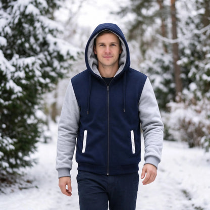 Gefütterte Winterjacke Mit Kapuze