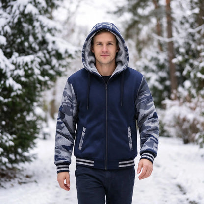 Gefütterte Winterjacke Mit Kapuze