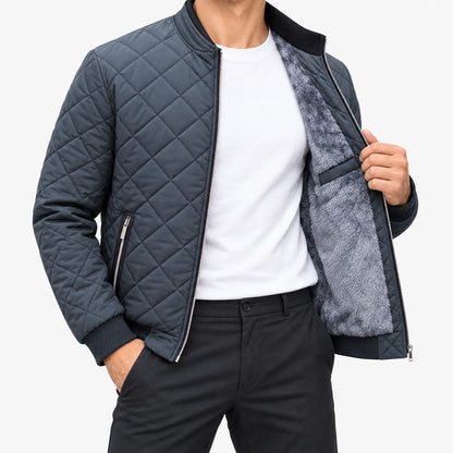 Gefütterte Winterjacke Mit Reißverschluss