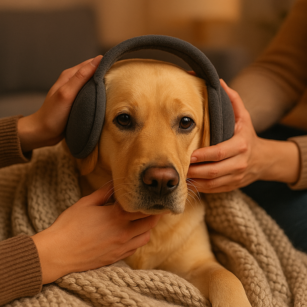 Gehörschutz Hund für Feuerwerk und Gewitter | Lekki