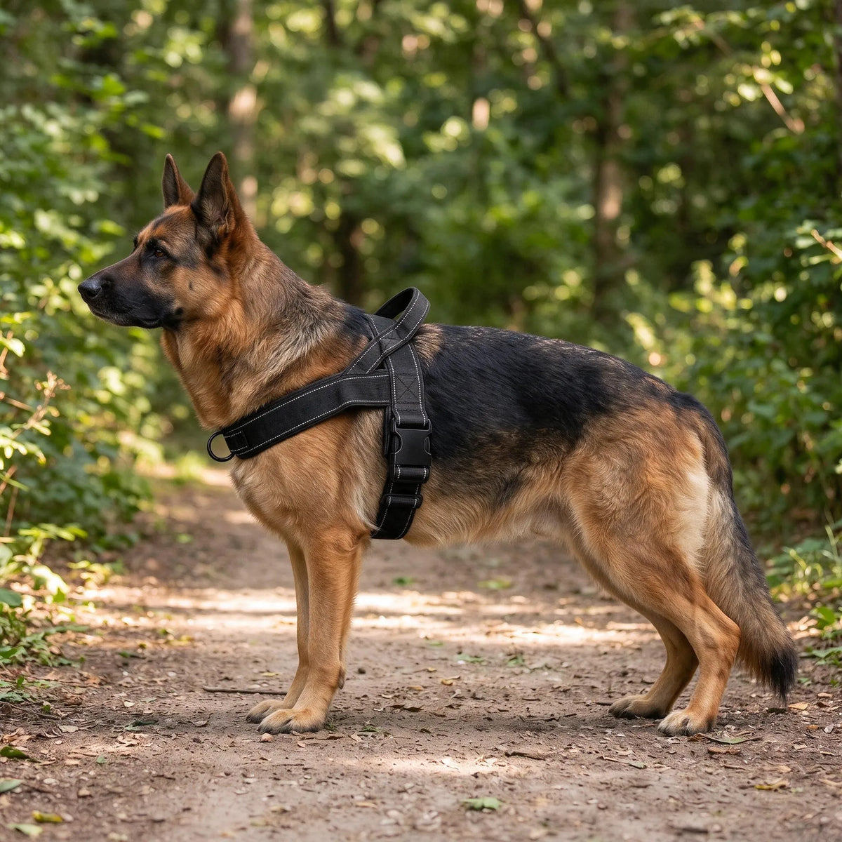 Gepolstertes Hundegeschirr Mit Reflektierenden Streifen