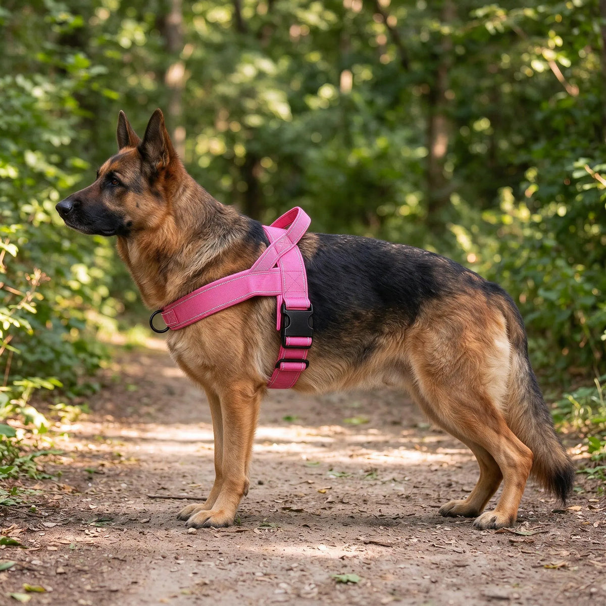 Gepolstertes Hundegeschirr Mit Reflektierenden Streifen