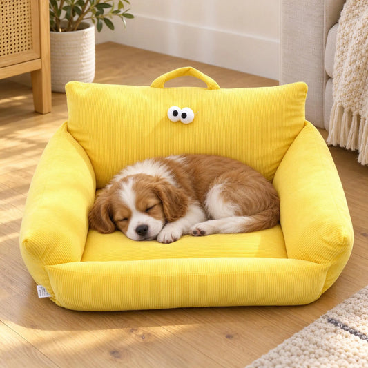 Gepolstertes Hundesofa Mit Hoher Rückenlehne