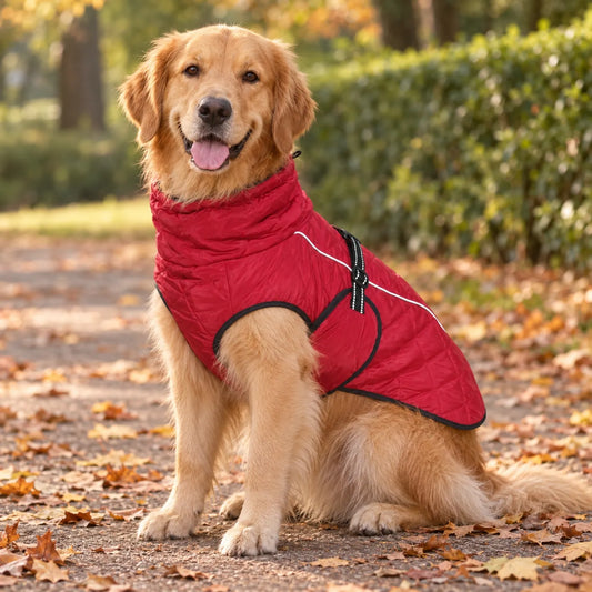Gesteppter Hundemantel Mit Verstellbarem Kragen