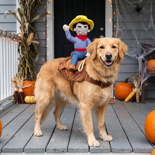Halloween Hundekostüm Cowboy Reiter Kostüm für Hunde