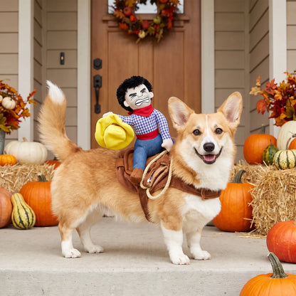 Halloween Hundekostüm Cowboy Reiter Kostüm für Hunde