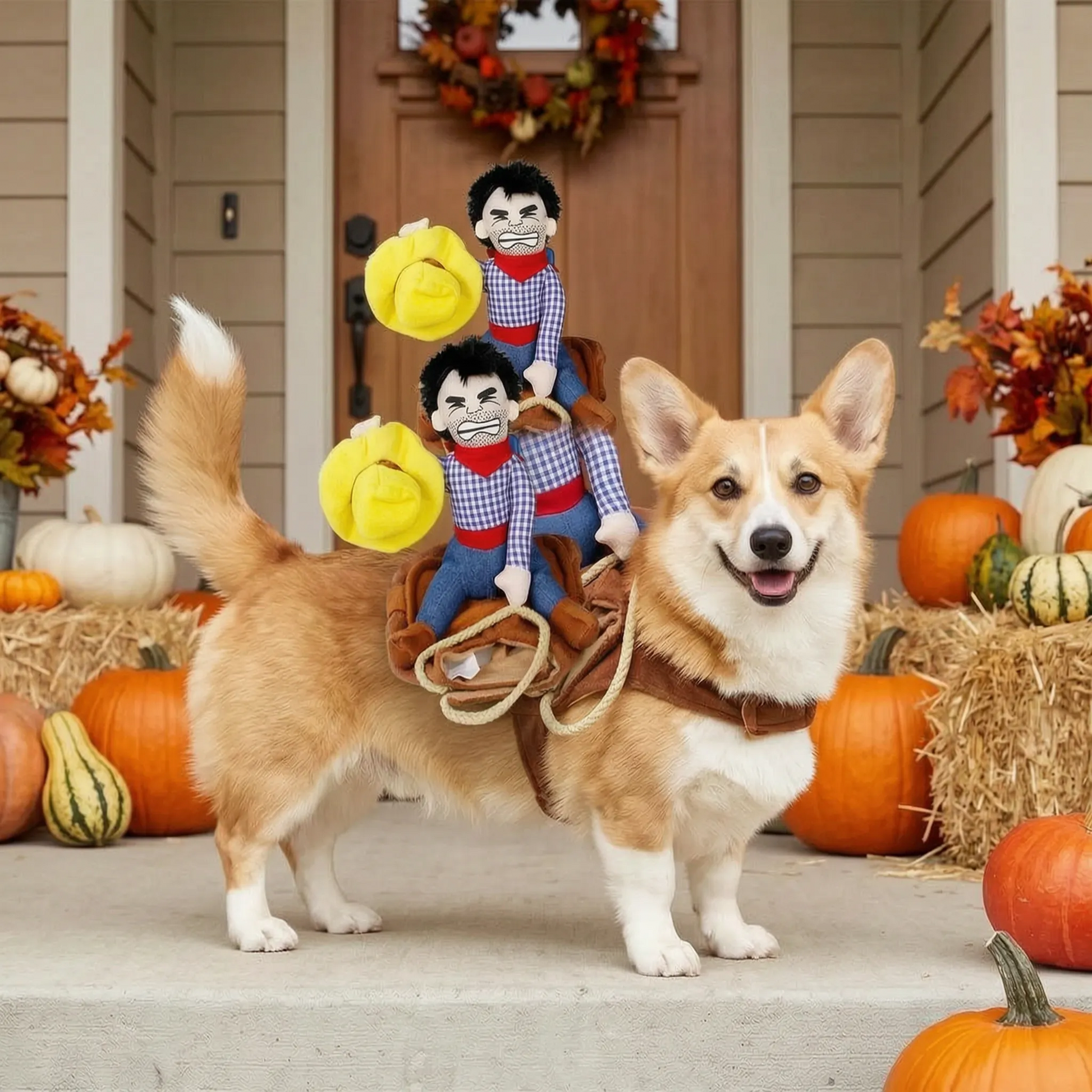 Halloween Hundekostüm Cowboy Reiter Kostüm für Hunde