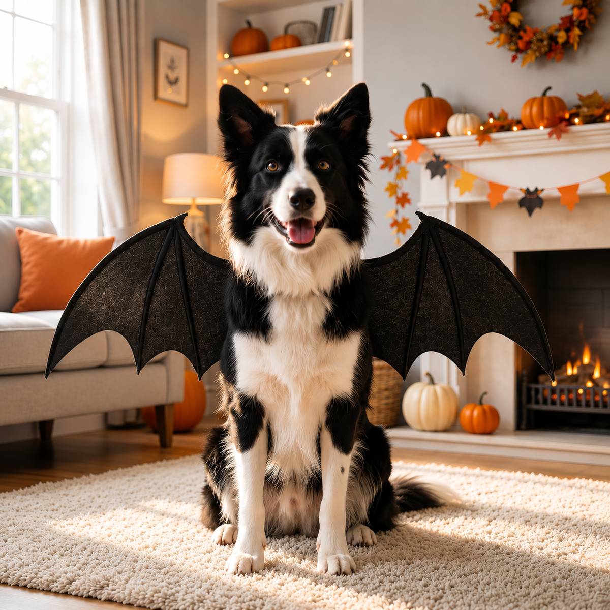Halloween Hundekostüm Fledermaus Flügel für Hunde