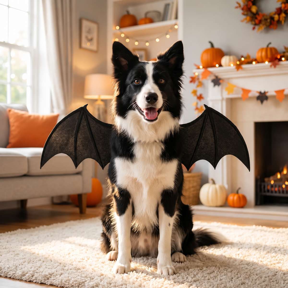 Halloween Hundekostüm Fledermaus Flügel für Hunde