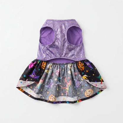 Halloween Hundekostüm Glitzerkleid mit Rock für kleine Hunde