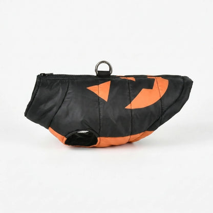 Halloween Hundemantel Gefüttert mit Halloween Motiven für Hunde