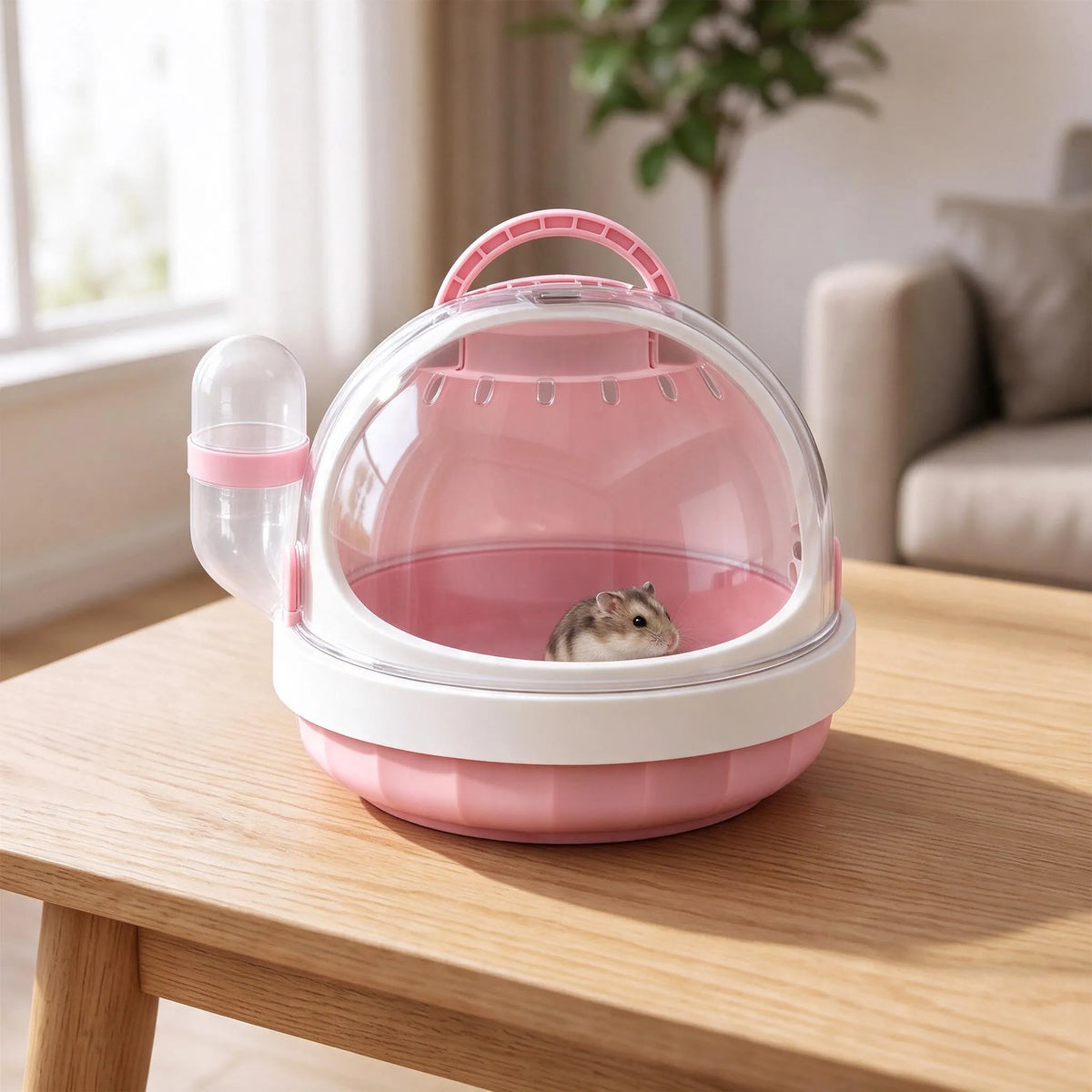 Hamster Transportbox Mit Transparentem Deckel