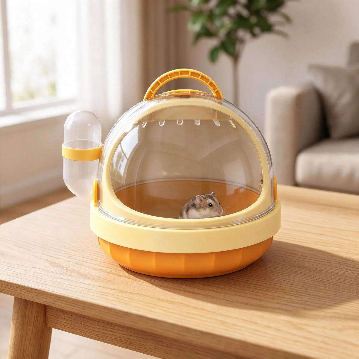 Hamster Transportbox Mit Transparentem Deckel