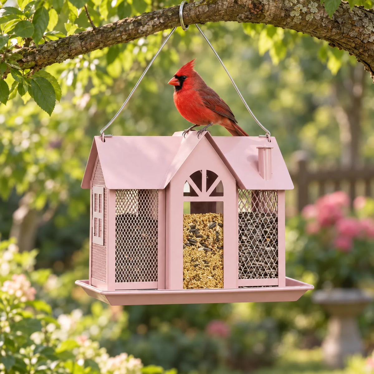Hängendes Vogelfutterhaus Für Den Garten