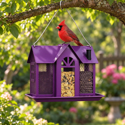 Hängendes Vogelfutterhaus Für Den Garten