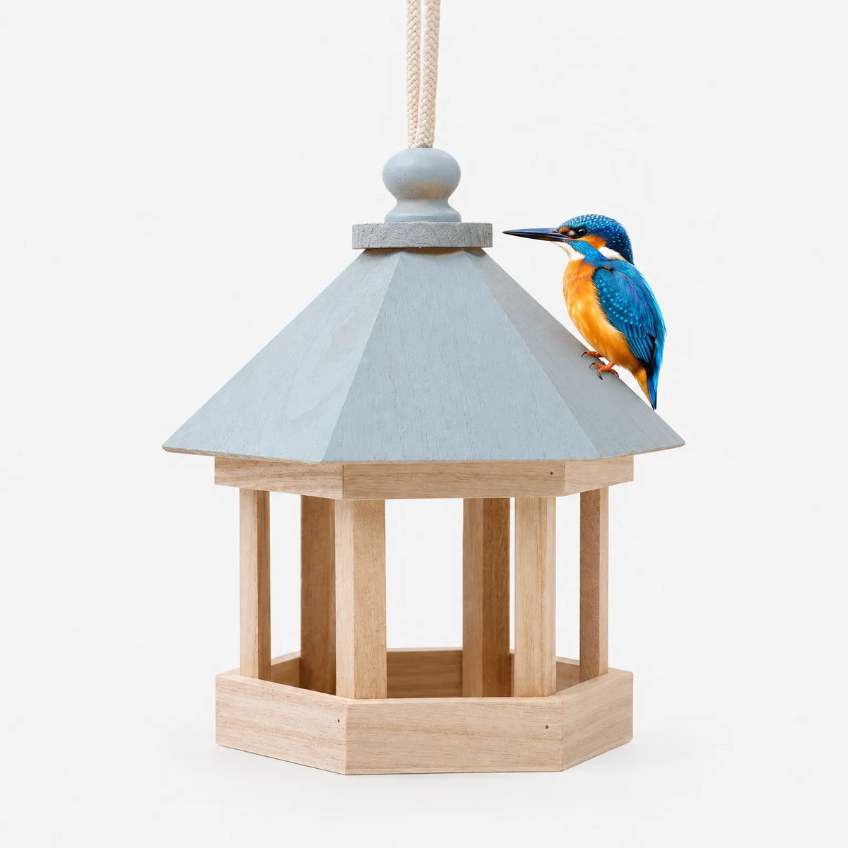 Hängendes Vogelfutterhaus Im Pavillon Design