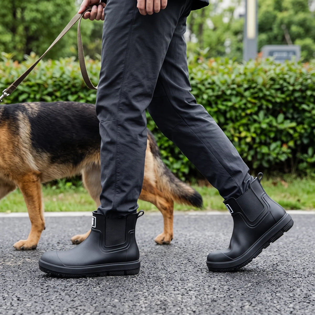 Herren Gummistiefel Im Chelsea-Stil
