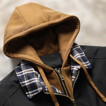 Herren Kapuzenjacke Mit Reißverschluss