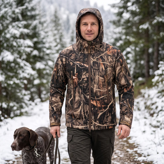 Herren Softshelljacke Mit Kapuze Und Fleecefutter
