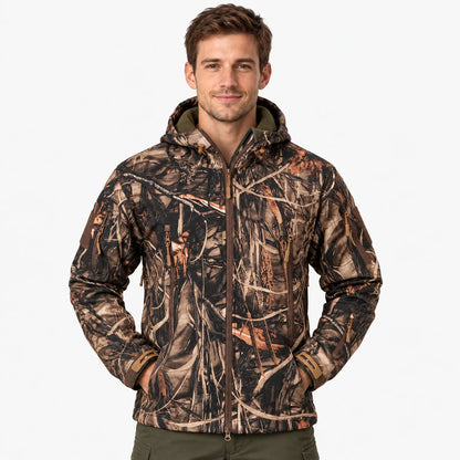 Herren Softshelljacke Mit Kapuze Und Fleecefutter