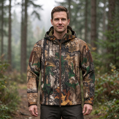 Herren Softshelljacke Mit Kapuze Und Fleecefutter