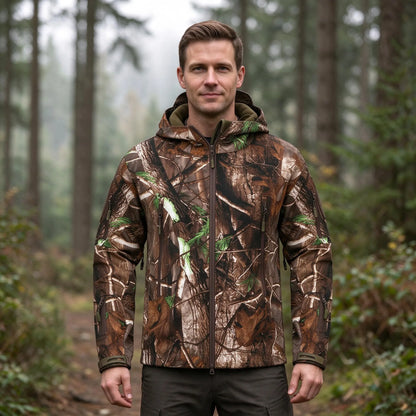 Herren Softshelljacke Mit Kapuze Und Fleecefutter