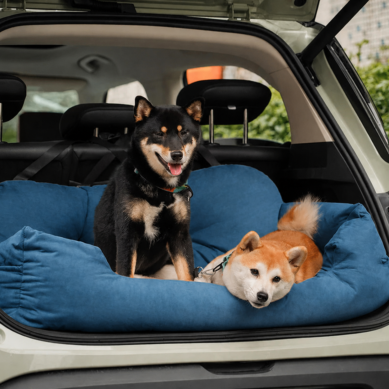 Hunde Autositz mit Gurten und rutschfester Unterseite | Vexley