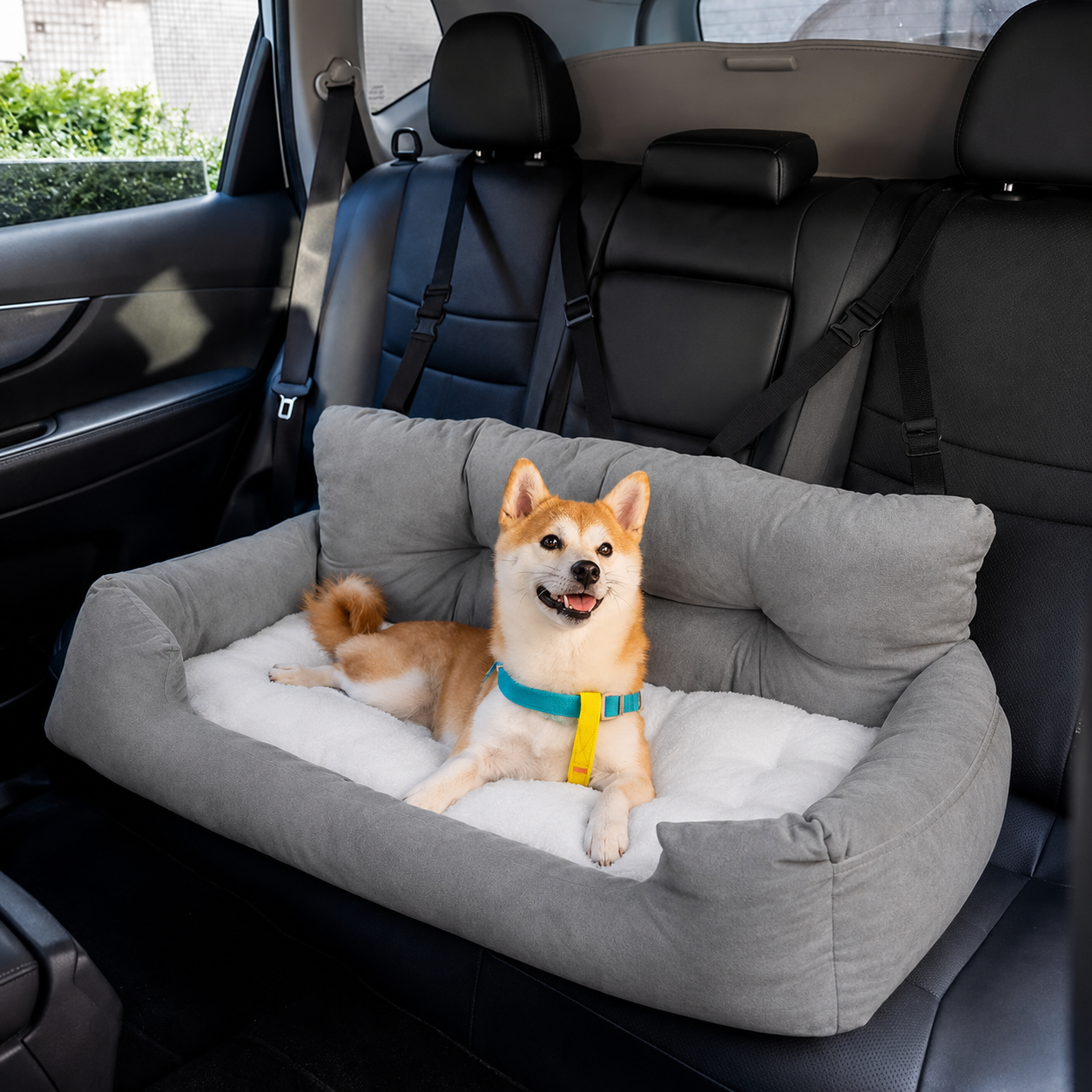 Hunde Autositz mit Gurten und rutschfester Unterseite | Vexley