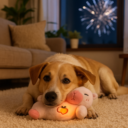 Hunde Kuscheltier mit Atem und Licht bei lauten Geräuschen | Finni