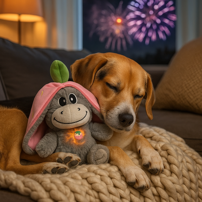 Hunde Kuscheltier mit Atembewegung für Geräusche | Alfi