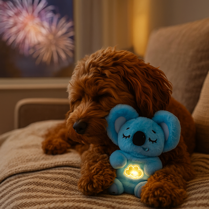 Hunde Kuscheltier mit Atembewegung für Geräusche | Cato