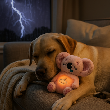Hunde Kuscheltier mit Atembewegung für Geräusche | Cato