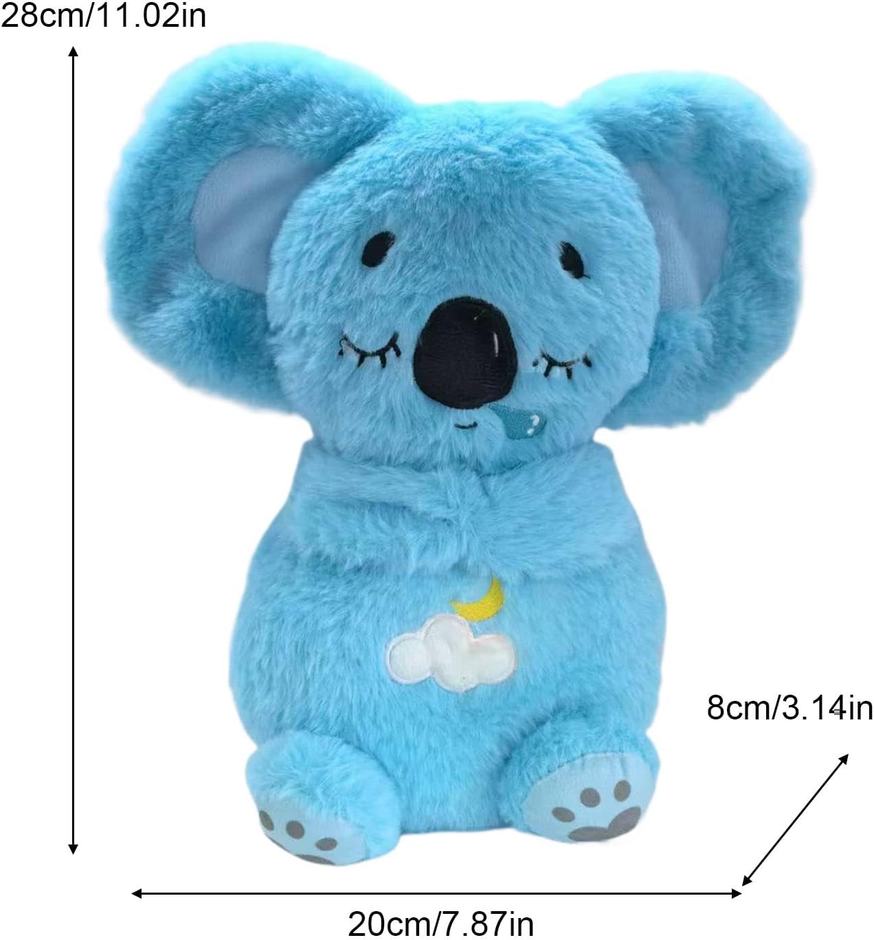 Hunde Kuscheltier mit Atembewegung für Geräusche | Cato