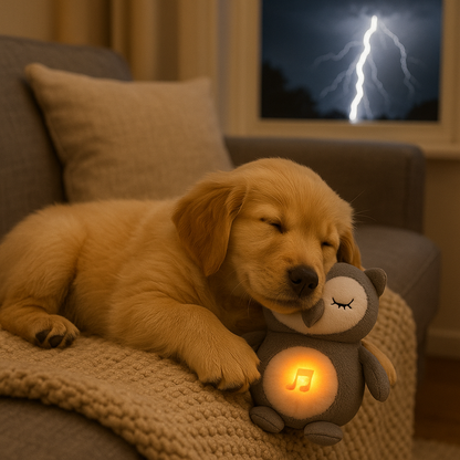 Hunde Kuscheltier mit Atmung für laute Geräusche | Eddy