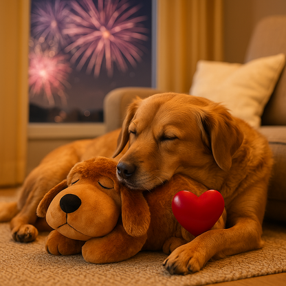 Hunde Kuscheltier mit Herzschlagfunktion für bequemes Liegen | Otto