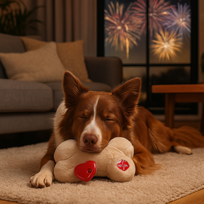 Hunde Kuscheltier mit Herzschlagfunktion für laute Geräusche | Jonas