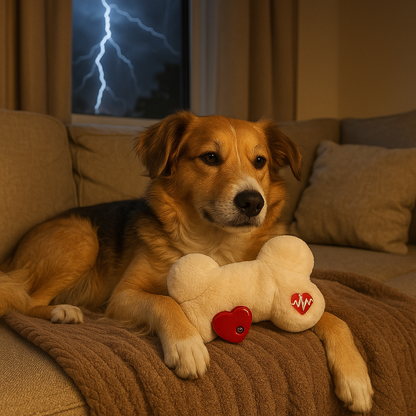 Hunde Kuscheltier mit Herzschlagfunktion für laute Geräusche | Jonas